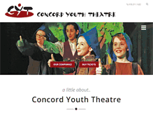 Tablet Screenshot of concordyouththeatre.org